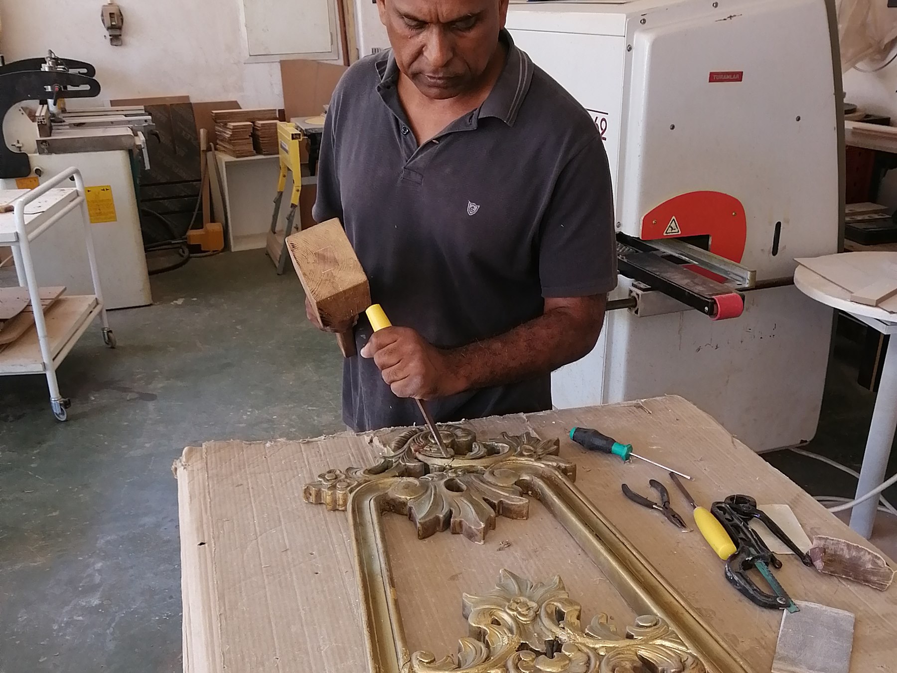 View this project in the gallery Furniture repair or refurbishment work in progress