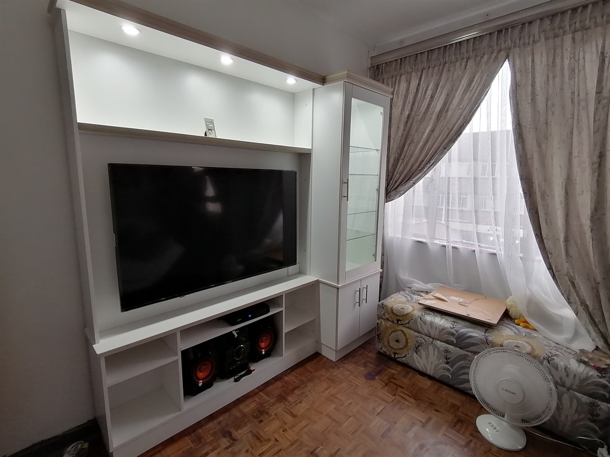 View this project in the gallery Custom TV unit and living room feature wall